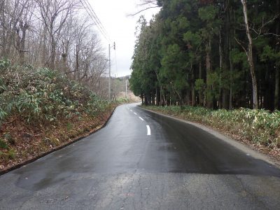 市道中山街道線　路盤再生舗装打換工事